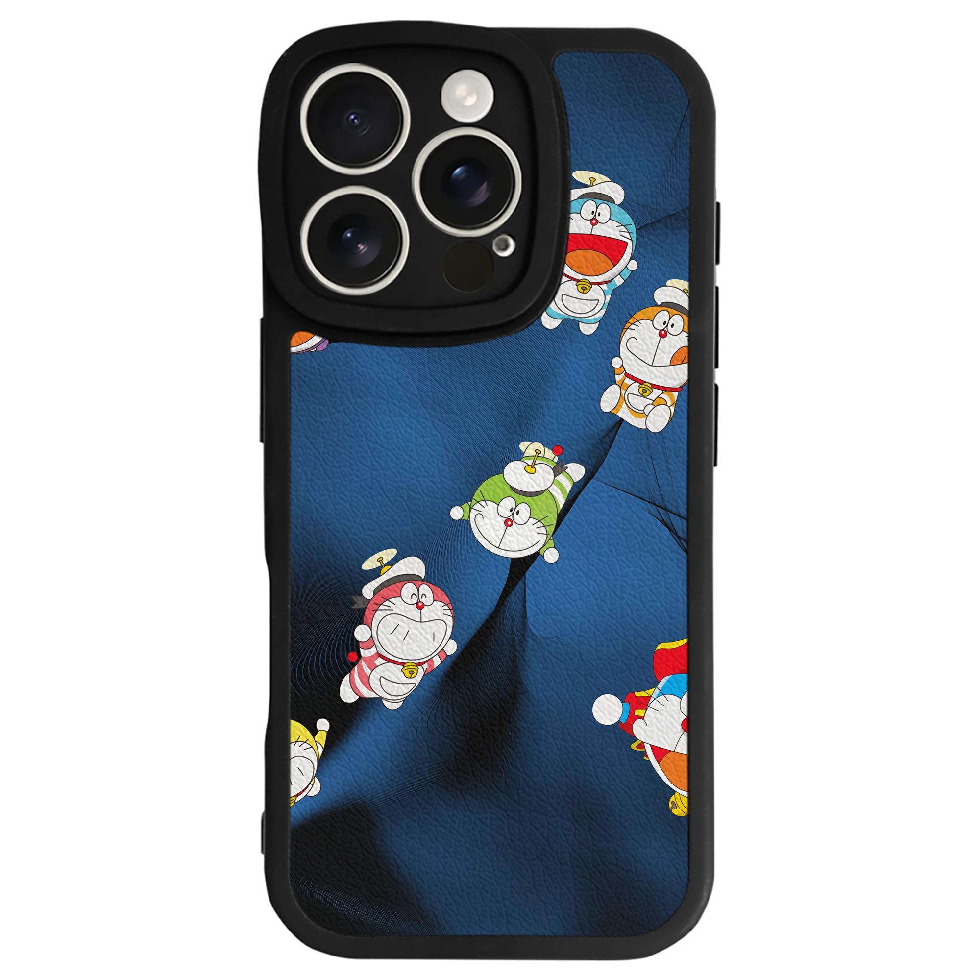 （画像用） ドラえもん Doraemon 【iPhone 16シリーズ対応】シリコンスマホケース（レザー調） 材質：シリコン
